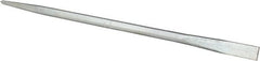 Made in USA - 24" OAL Chrome Pry Bar - 3/4" Wide - Exact Tooling
