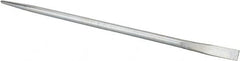 Made in USA - 30" OAL Chrome Pry Bar - 7/8" Wide - Exact Tooling