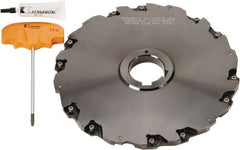 Kennametal - Arbor Hole Connection, 2-25/32" Depth of Cut, 8" Cutter Diam, Indexable Slotting Cutter - Exact Tooling