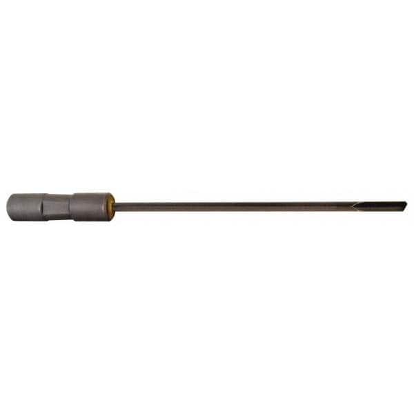 Made in USA - 11/64", 12" Flute Length, 13" Depth of Cut, Carbide-Tipped Shank, Single Flute Gun Drill - Exact Tooling