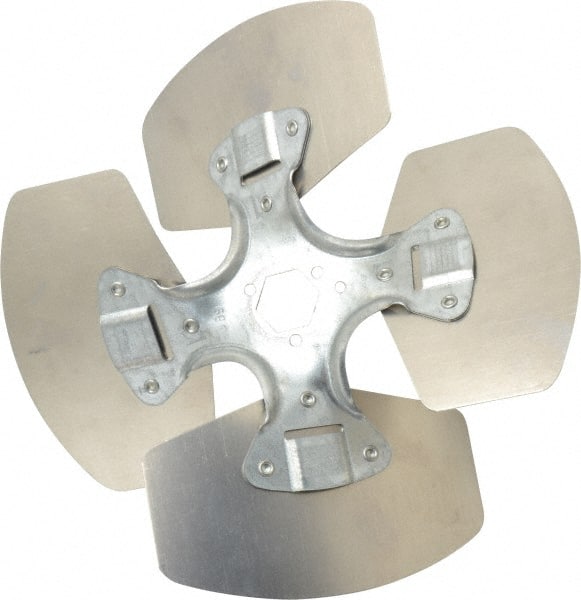 Made in USA - 10" Blade Diam, Commercial Fan Blade - Counterclockwise Rotation, 4 Blades - Exact Tooling