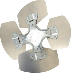 Made in USA - 10" Blade Diam, Commercial Fan Blade - Counterclockwise Rotation, 4 Blades - Exact Tooling