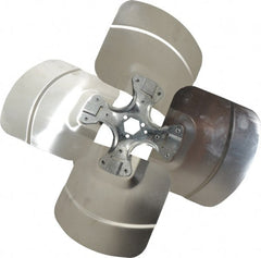 Made in USA - 16" Blade Diam, Commercial Fan Blade - Clockwise Rotation, 4 Blades - Exact Tooling