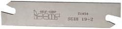 Iscar - 3/4" Blade Height, 1/16" Blade Width, 3.3858" OAL, Right Hand Cut, Double End Indexable Cut-Off Blade - SGIH Blade, Self Grip Series - Exact Tooling
