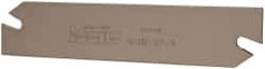 Iscar - 1.2598" Blade Height, 0.0945" Blade Width, 5.9055" OAL, Right Hand Cut, Double End Indexable Cut-Off Blade - SGIH Blade, Self Grip Series - Exact Tooling