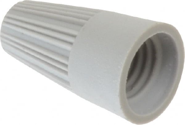 Thomas & Betts - 1, 22 + & 1, 20 to 2, 16 AWG, 300 Volt, Corrosion Resistant, Standard Twist on Wire Connector - Gray - Exact Tooling