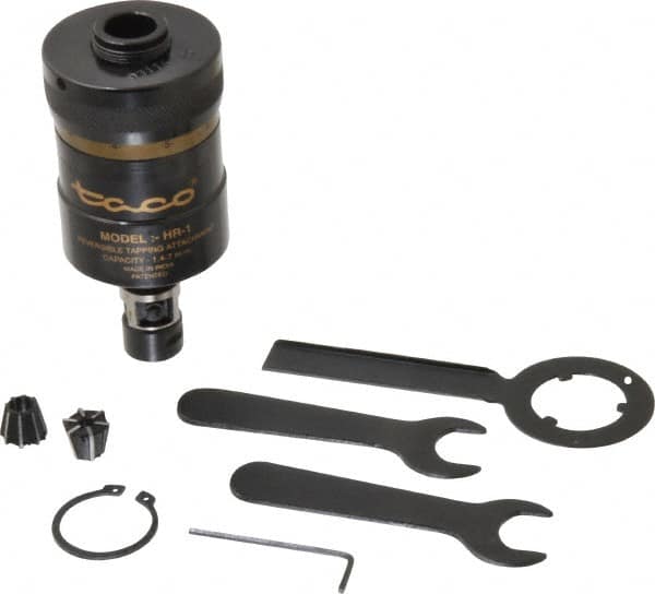 Value Collection - Model HR1, 1/16 Inch Min Tap Capacity, 1/4 Inch Max Mild Steel Tap Capacity, JT33 Mount Tapping Head - J116, J117 Compatible - Exact Tooling