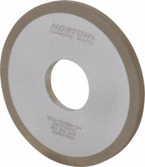 Norton - 4" Diam x 1-1/4" Hole x 1/4" Thick, 120 Grit Surface Grinding Wheel - Diamond, Type 1A1, Fine Grade, Resinoid Bond - Exact Tooling