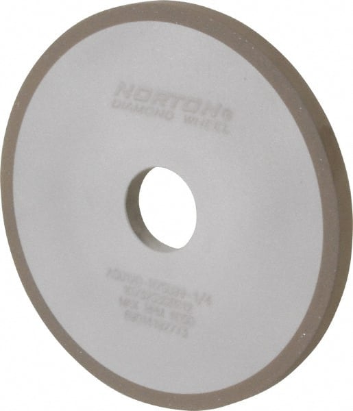 Norton - 6" Diam x 1-1/4" Hole x 3/8" Thick, 120 Grit Surface Grinding Wheel - Diamond, Type 1A1, Fine Grade, Resinoid Bond - Exact Tooling