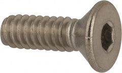 Value Collection - #10-24 UNC Hex Socket Drive, 82° Flat Screw - Grade 316 Stainless Steel, 5/8" OAL - Exact Tooling