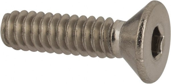 Value Collection - #10-24 UNC Hex Socket Drive, 82° Flat Screw - Grade 316 Stainless Steel, 3/4" OAL - Exact Tooling