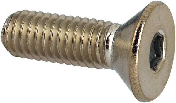 Value Collection - #10-32 UNF Hex Socket Drive, 82° Flat Screw - Grade 316 Stainless Steel, 5/8" OAL - Exact Tooling
