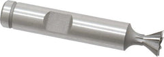 Keo - 3/8" Diam x 3/16" Width of Cut, 60° Included Angle, Cobalt Dovetail Cutter - 3/8" Shank Diam, 2-1/8" Overall Length, Weldon Flat, Uncoated - Exact Tooling