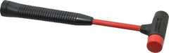 Proto - 5/8 Lb Head 1" Face Steel Soft Face Hammer with Tips Hammer - 11" OAL, Fiberglass Handle - Exact Tooling