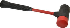 Proto - 1-7/16 Lb Head 2" Face Steel Soft Face Hammer with Tips Hammer - 13-3/4" OAL, Fiberglass Handle - Exact Tooling