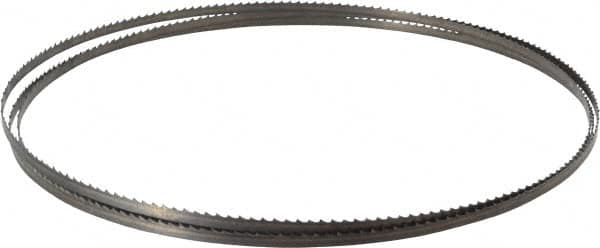 Starrett - 6 TPI, 7' 9" Long x 1/4" Wide x 0.025" Thick, Welded Band Saw Blade - Carbon Steel, Toothed Edge, Raker Tooth Set, Flexible Back, Contour Cutting - Exact Tooling