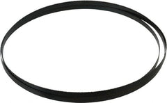 Starrett - 14 TPI, 7' 11" Long x 3/8" Wide x 0.025" Thick, Welded Band Saw Blade - Carbon Steel, Toothed Edge, Raker Tooth Set, Flexible Back, Contour Cutting - Exact Tooling