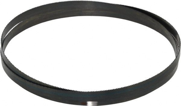 Starrett - 14 TPI, 6' 8" Long x 1/2" Wide x 0.025" Thick, Welded Band Saw Blade - Carbon Steel, Toothed Edge, Raker Tooth Set, Flexible Back, Contour Cutting - Exact Tooling