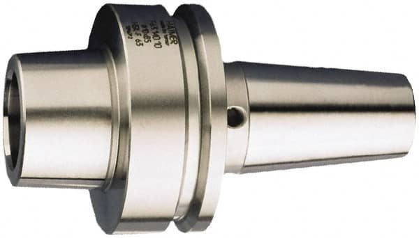 HAIMER - 10mm Hole Diam, HSK63F Taper Shank Shrink Fit Tool Holder & Adapter - 85mm Projection, 24mm Nose Diam, 42mm Clamping Depth, 25,000 RPM - Exact Tooling