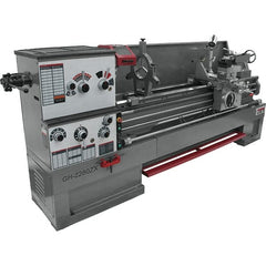 Jet - 22" Swing, 80" Between Centers, 230/460 Volt, Triple Phase Engine Lathe - 7MT Taper, 10 hp, 25 to 1,800 RPM, 3-1/8" Bore Diam, 40" Deep x 48-7/8" High x 136-1/8" Long - Exact Tooling