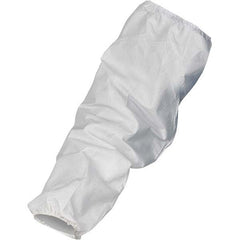 KleenGuard - Size Universal, White Kleenguard Disposable Sleeve - 18" Long Sleeve, Elastic Opening at Both Ends - Exact Tooling