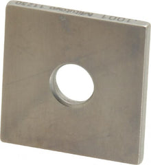 Mitutoyo - 0.1001" Square Steel Gage Block - Accuracy Grade 0, Includes Certificate of Inspection - Exact Tooling