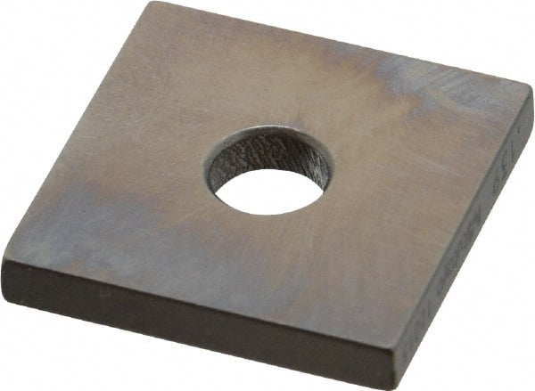Mitutoyo - 0.139" Square Steel Gage Block - Accuracy Grade 0, Includes Certificate of Inspection - Exact Tooling