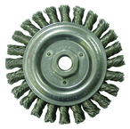6" Diameter - 5/8-11" Arbor Hole - Stringer Bead Twist Steel Wire Straight Wheel - Exact Tooling