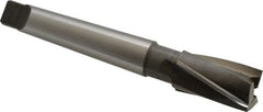 Value Collection - 7/8" Diam, 3 Flutes, Morse Taper Shank, Interchangeable Pilot Counterbore - Exact Tooling