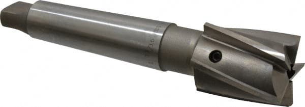 Value Collection - 1-13/16" Diam, 5 Flutes, Morse Taper Shank, Interchangeable Pilot Counterbore - Exact Tooling