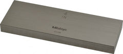 Mitutoyo - 4" Rectangular Steel Gage Block - Accuracy Grade 0, Includes Certificate of Inspection - Exact Tooling