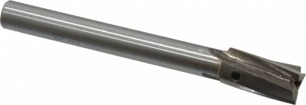 Value Collection - 43/64" Diam, 1/2" Shank, Diam, 3 Flutes, Straight Shank, Interchangeable Pilot Counterbore - Exact Tooling