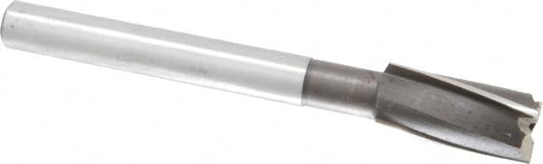 Value Collection - 23/32" Diam, 1/2" Shank, Diam, 3 Flutes, Straight Shank, Interchangeable Pilot Counterbore - Exact Tooling