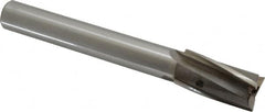 Value Collection - 25/32" Diam, 5/8" Shank, Diam, 3 Flutes, Straight Shank, Interchangeable Pilot Counterbore - 5-3/8" OAL, 3-7/8" OAL Shank, Bright Finish, High Speed Steel - Exact Tooling