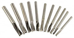 Value Collection - 11 Piece, 3 Flutes, Straight Shank, Interchangeable Pilot Counterbore Set - Exact Tooling