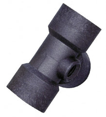 Green Leaf - 1/2 x 1/8" Polypropylene Plastic Pipe Tee - FIPT x FIPT x FIPT x FIPT End Connections - Exact Tooling