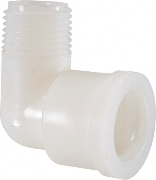 Green Leaf - 1/2" Nylon Plastic Pipe 90° Street Elbow - MIPT x FIPT End Connections - Exact Tooling