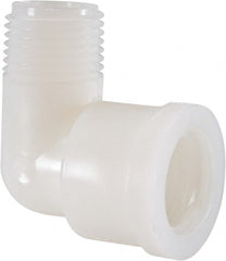 Green Leaf - 1/2" Nylon Plastic Pipe 90° Street Elbow - MIPT x FIPT End Connections - Exact Tooling