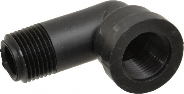 Green Leaf - 3/8" Polypropylene Plastic Pipe 90° Street Elbow - MIPT x FIPT End Connections - Exact Tooling