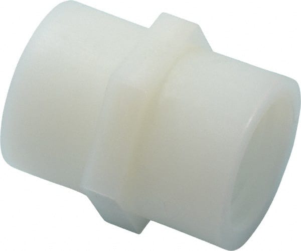 Green Leaf - 1/2" Nylon Plastic Pipe Coupling - FIPT x FIPT End Connections - Exact Tooling