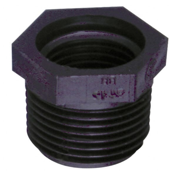 Green Leaf - 3 x 2" Polypropylene Plastic Pipe Reducer Bushing - MPT x FPT End Connections - Exact Tooling