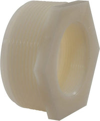 Green Leaf - 3 x 2" Nylon Plastic Pipe Reducer Bushing - MPT x FPT End Connections - Exact Tooling