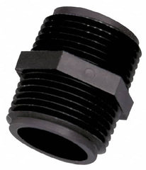 Green Leaf - 2" Polypropylene Plastic Pipe Hex Nipple - MIPT x MIPT End Connections - Exact Tooling