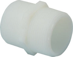 Green Leaf - 1-1/2" Nylon Plastic Pipe Hex Nipple - MIPT x MIPT End Connections - Exact Tooling