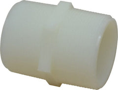 Green Leaf - 2" Nylon Plastic Pipe Hex Nipple - MIPT x MIPT End Connections - Exact Tooling