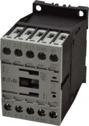 Eaton Cutler-Hammer - 3 Pole, 24 to 27 Coil VDC, 20 Amp, Nonreversible Open Enclosure IEC Contactor - 1 Phase hp: 0.25 at 115 V, 0.75 at 200 V, 1 at 230 V, 3 Phase hp: 1.5 at 200 V, 2 at 230 V, 3 at 460 V, 5 at 575 V, 7 Amp Inductive Load Rating Listed - Exact Tooling