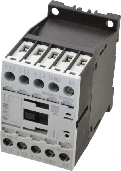Eaton Cutler-Hammer - 3 Pole, 110 Coil VAC at 50 Hz and 120 Coil VAC at 60 Hz, 20 Amp, Nonreversible Open Enclosure IEC Contactor - Exact Tooling