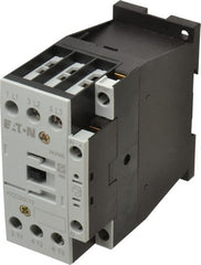 Eaton Cutler-Hammer - 3 Pole, 24 to 27 Coil VDC, 40 Amp, Nonreversible Open Enclosure IEC Contactor - 1 Phase hp: 2 at 115 V, 3 at 200 V, 5 at 230 V, 3 Phase hp: 10 at 230 V, 15 at 460 V, 20 at 575 V, 7.5 at 200 V, 25 Amp Inductive Load Rating Listed - Exact Tooling