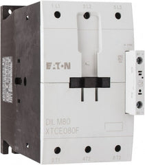 Eaton Cutler-Hammer - 3 Pole, 24 to 27 Coil VDC, 125 Amp, Nonreversible Open Enclosure IEC Contactor - 1 Phase hp: 15 at 200 V, 15 at 230 V, 7.5 at 115 V, 3 Phase hp: 25 at 200 V, 30 at 230 V, 60 at 460 V, 75 at 575 V, 80 Amp Inductive Load Rating Listed - Exact Tooling
