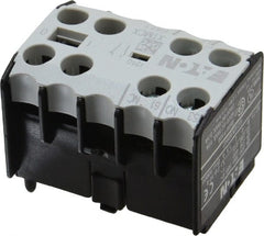 Eaton Cutler-Hammer - 6 to 9 Amp, Contactor Front Mount Auxiliary Contact - For Use with Miniature Contactor and XTRM Miniature Control Relay - Exact Tooling
